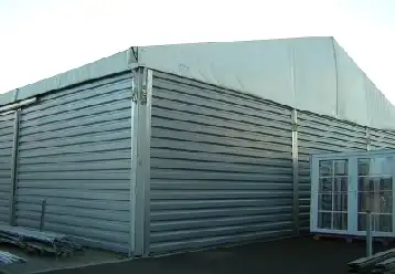 Mö/PR Eventservice – Funktionales Lagerzelt für Material und Technik: praktische Lösung für Events, Baustellen und Logistik